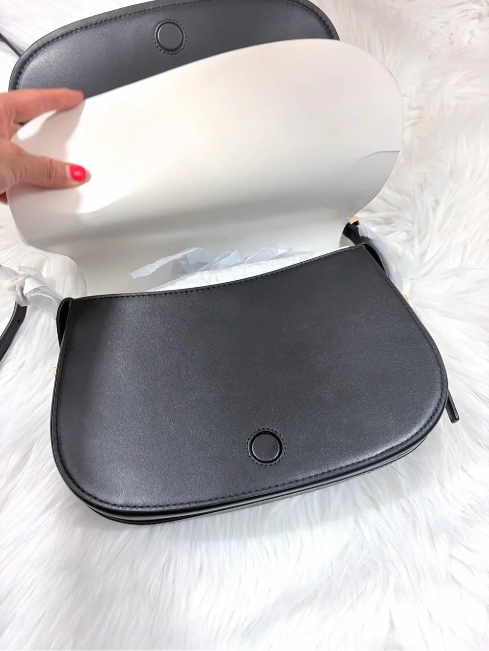 Michael Kors Lydia Small Leather Flap Messenger✨brand new